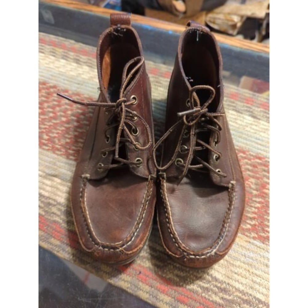Vintage Distressed Brown‎ Bass Moc Moccasin Shoe Ankle Boots 7.5 D